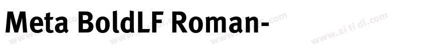 Meta BoldLF Roman字体转换 Meta BoldLF Roman字体转换